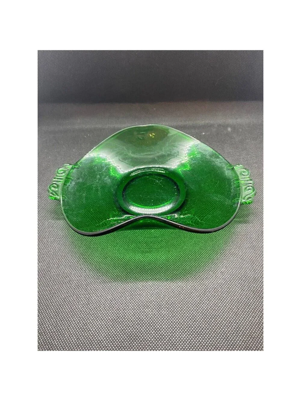 Emerald Green Double Handled Tray